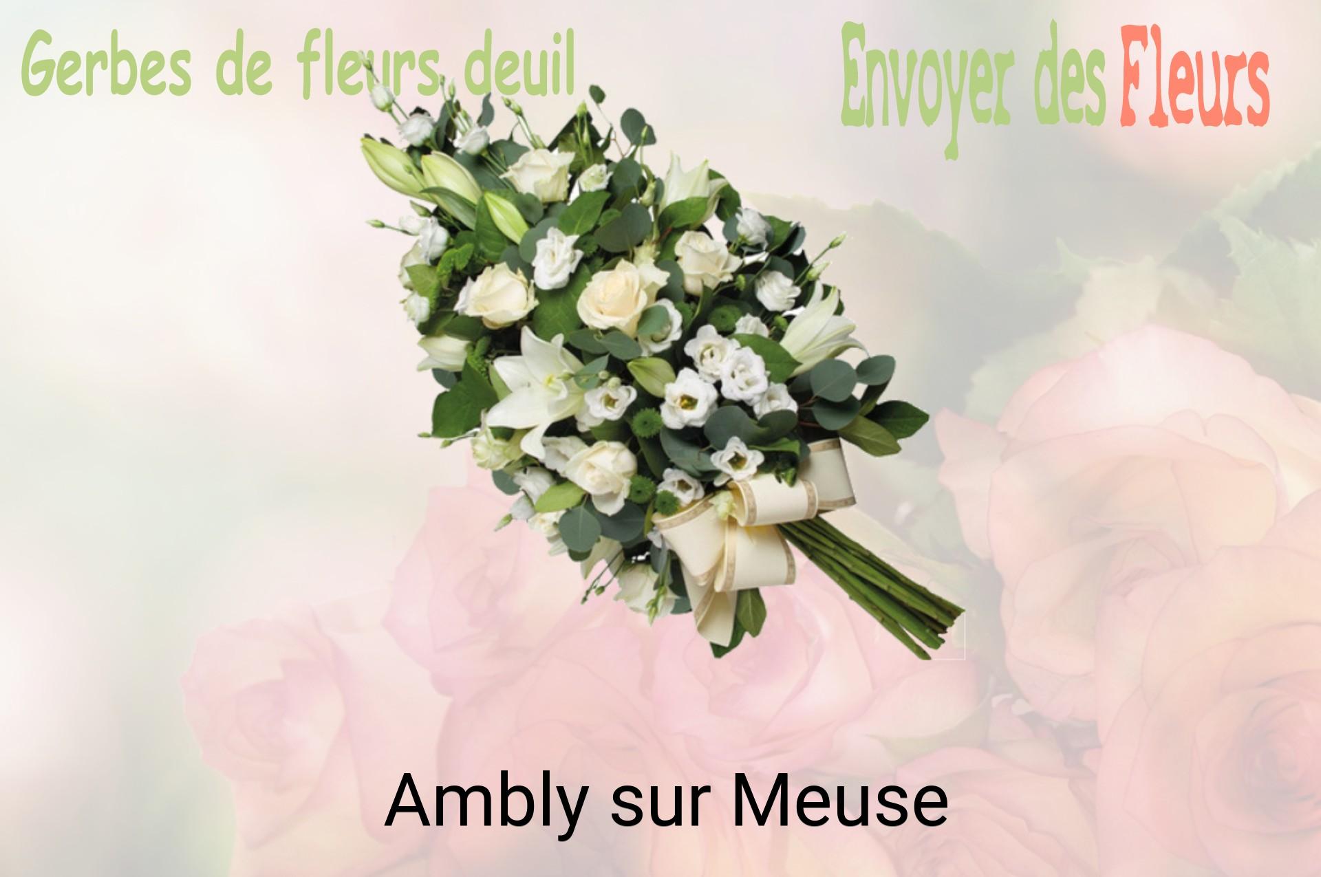 Gerbe de fleurs de deuil livrée à Ambly-sur-Meuse